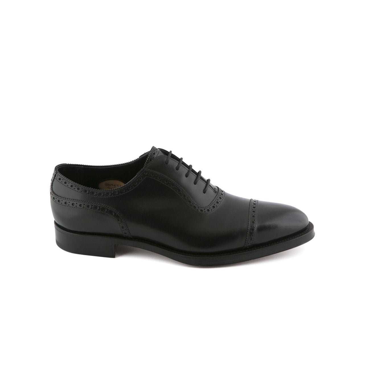 Stringata oxford Edward Green Canterbury in pelle nera