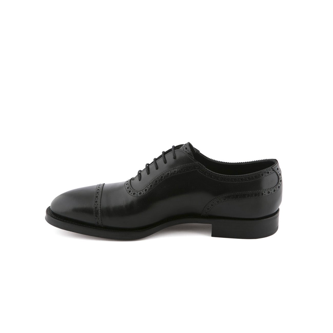 Stringata oxford Edward Green Canterbury in pelle nera