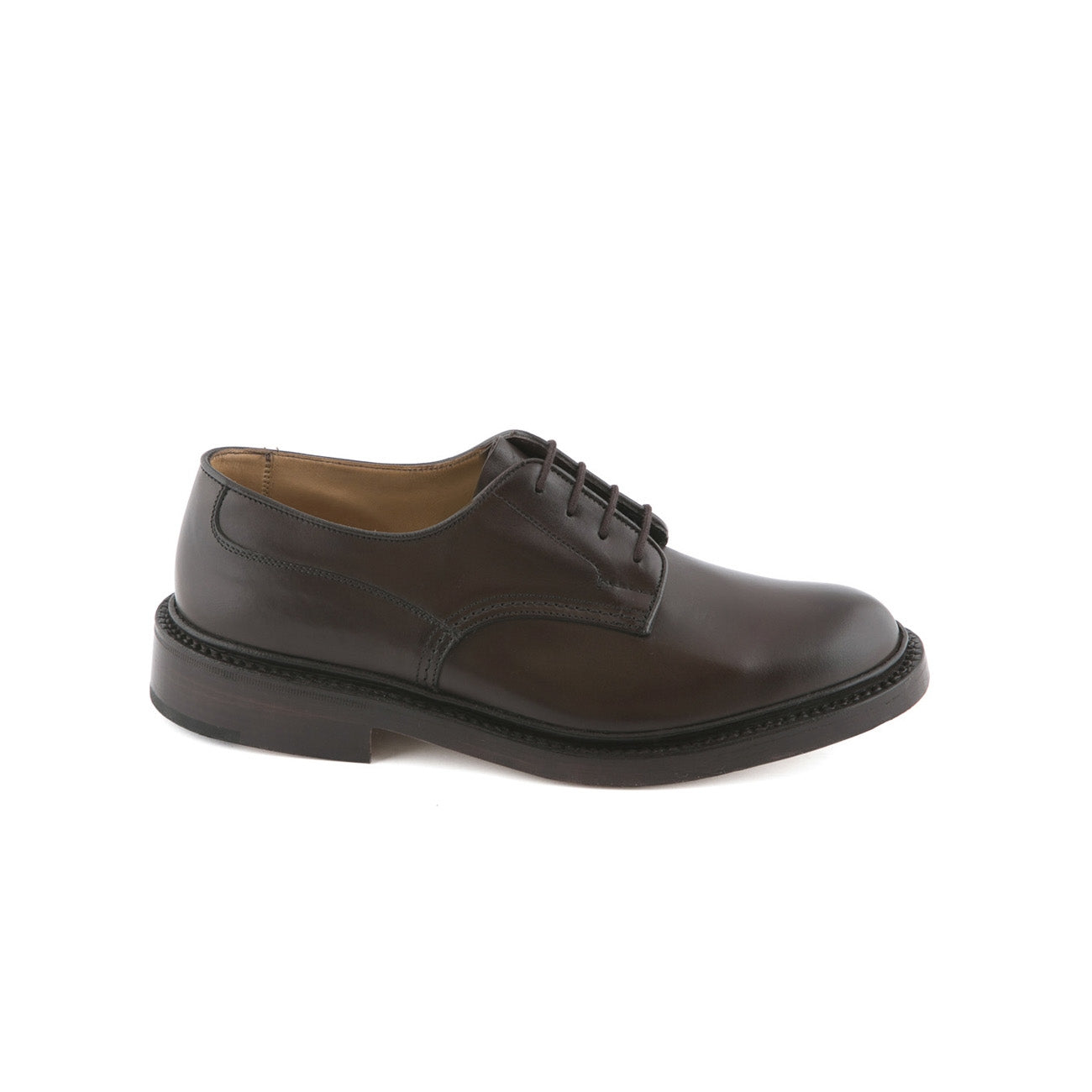 Scarpa stringata Tricker's Woodstock in pelle espresso burnished