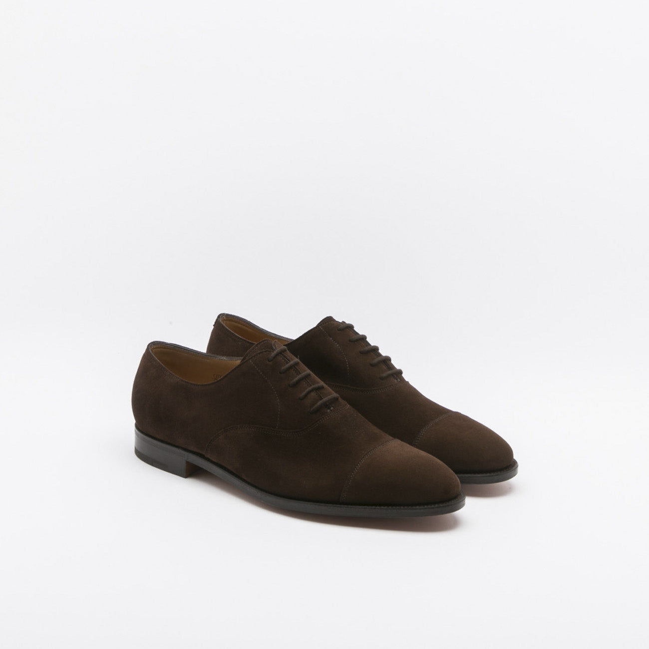 Scarpa stringata John Lobb City II fit EE in camoscio testa di moro