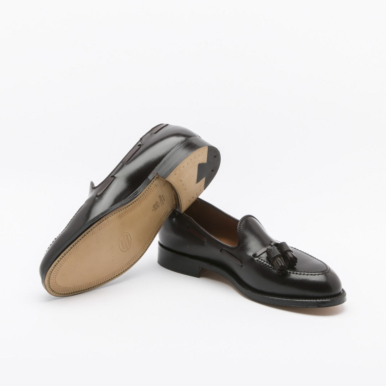 Mocassino Alden in Shell Cordovan Burgundy 8