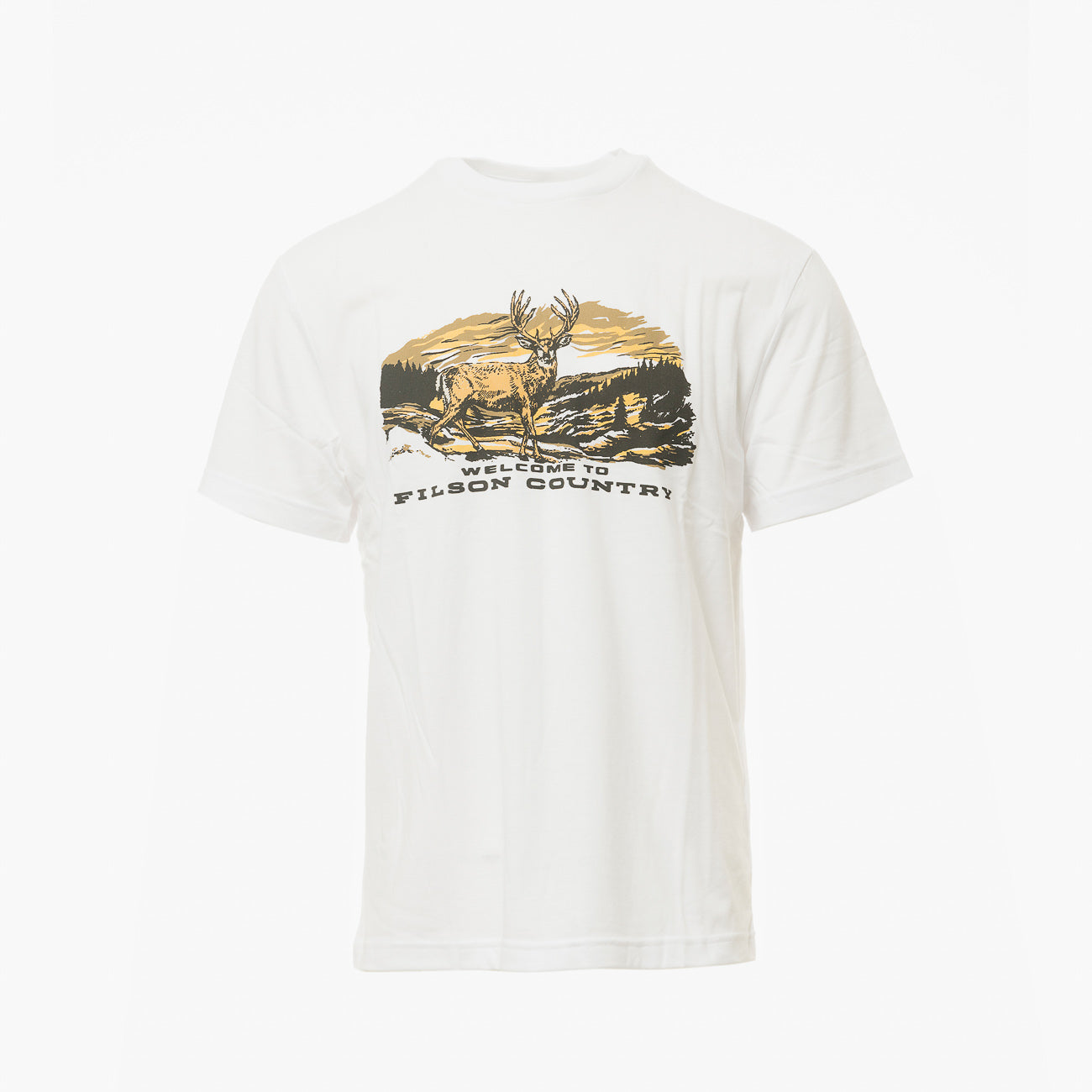 T-shirt a maniche corte Filson Buckshot in tessuto bianco