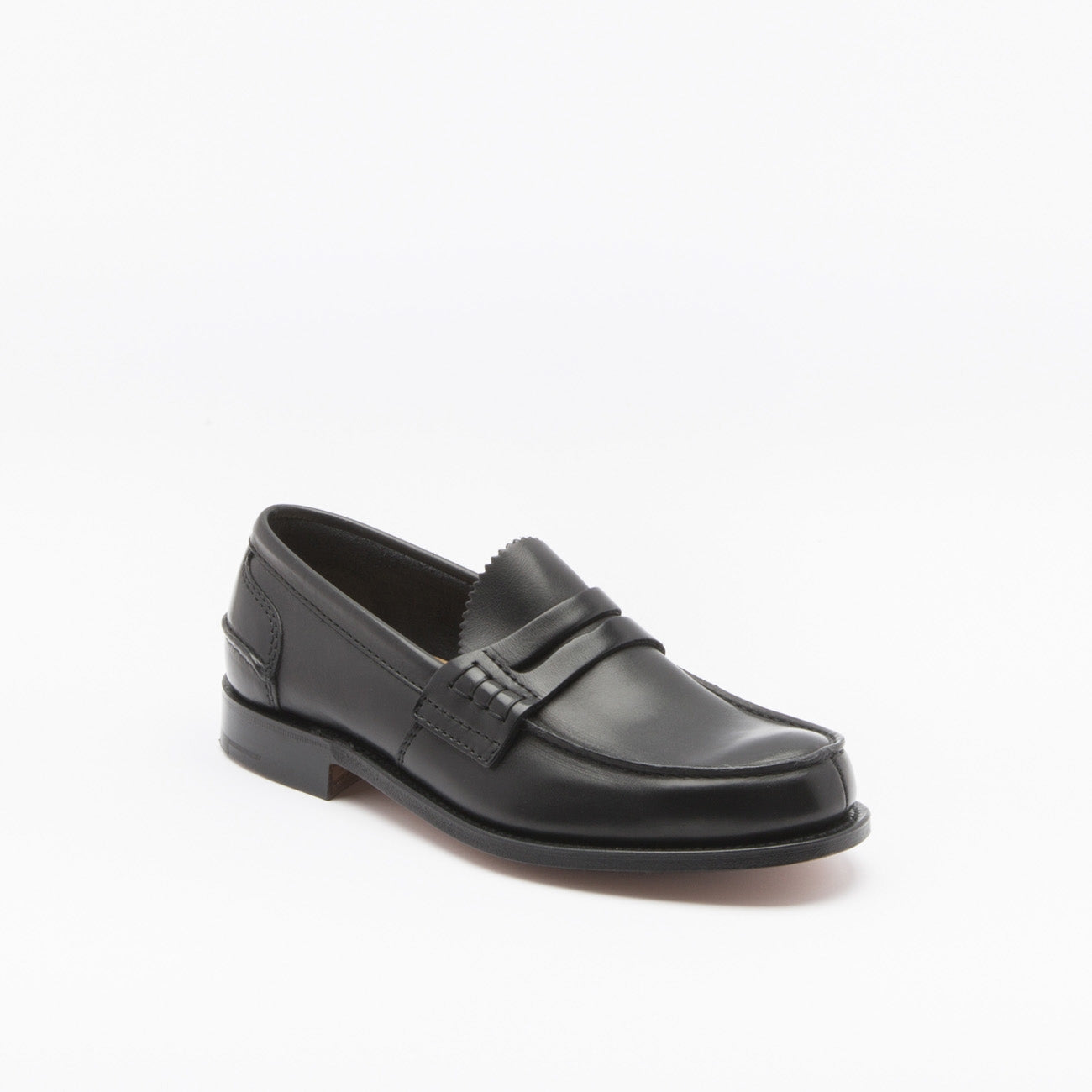 Mocassino Church's Pembrey con linguetta in pelle Prestige nera