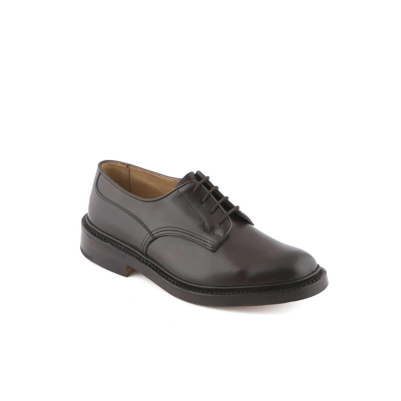 Scarpa stringata Tricker's Woodstock in pelle espresso burnished