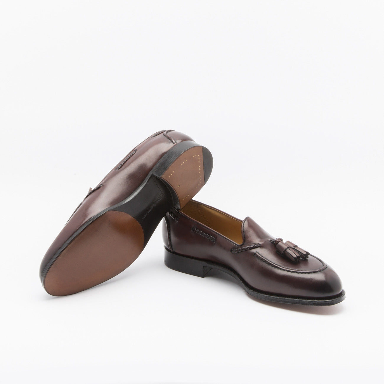 Mocassino Edward Green Belgravia in pelle burgundy