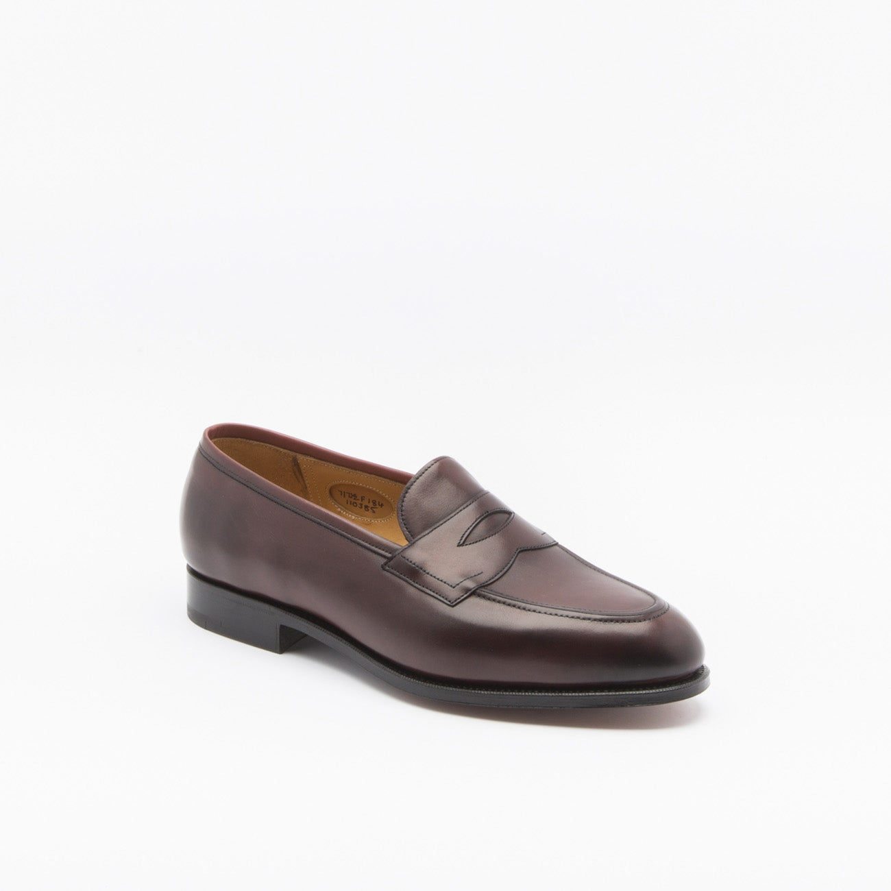 Mocassino Edward Green Piccadilly in pelle burgundy antique