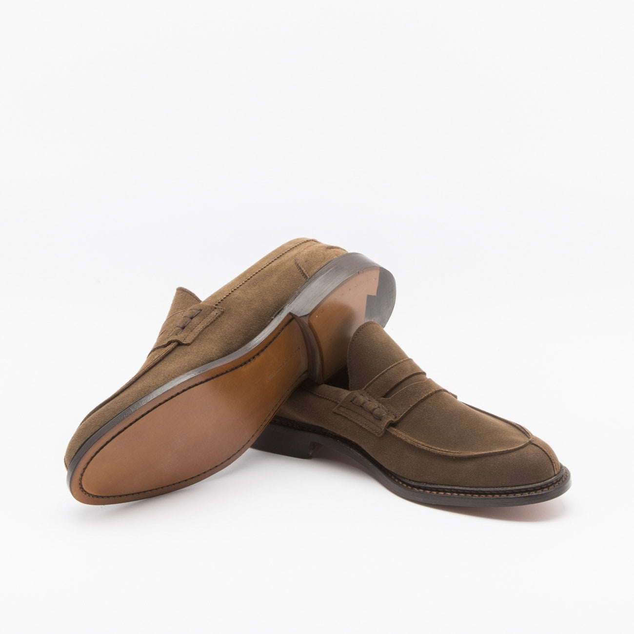 Mocassino Tricker's Adam in camoscio castorino new brown