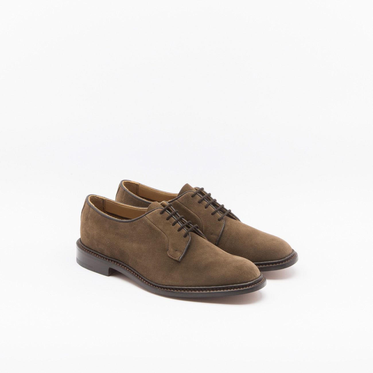 Scarpa stringata Tricker's Robert in camoscio castorino new brown