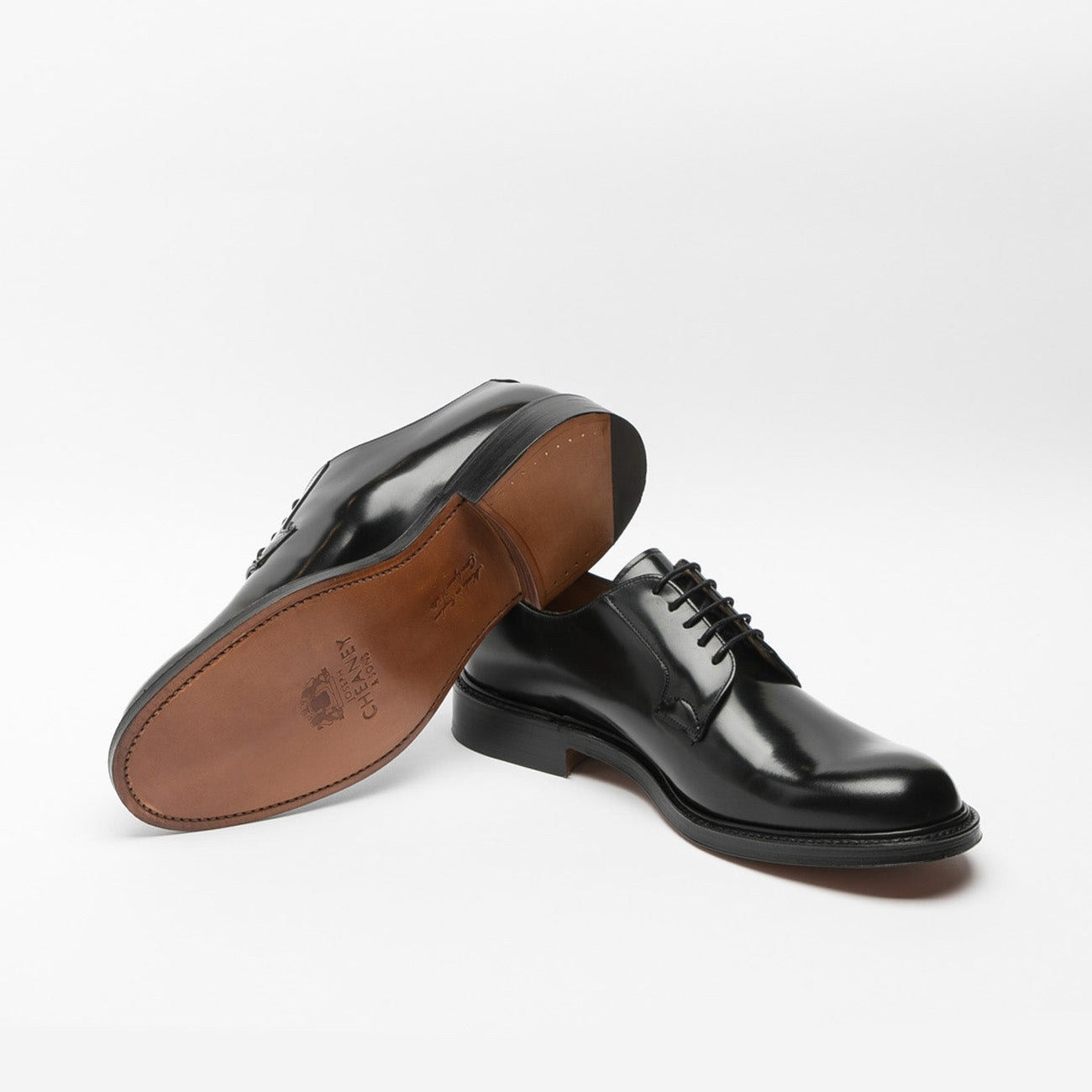 Scarpa stringata Cheaney Wye II in pelle nera