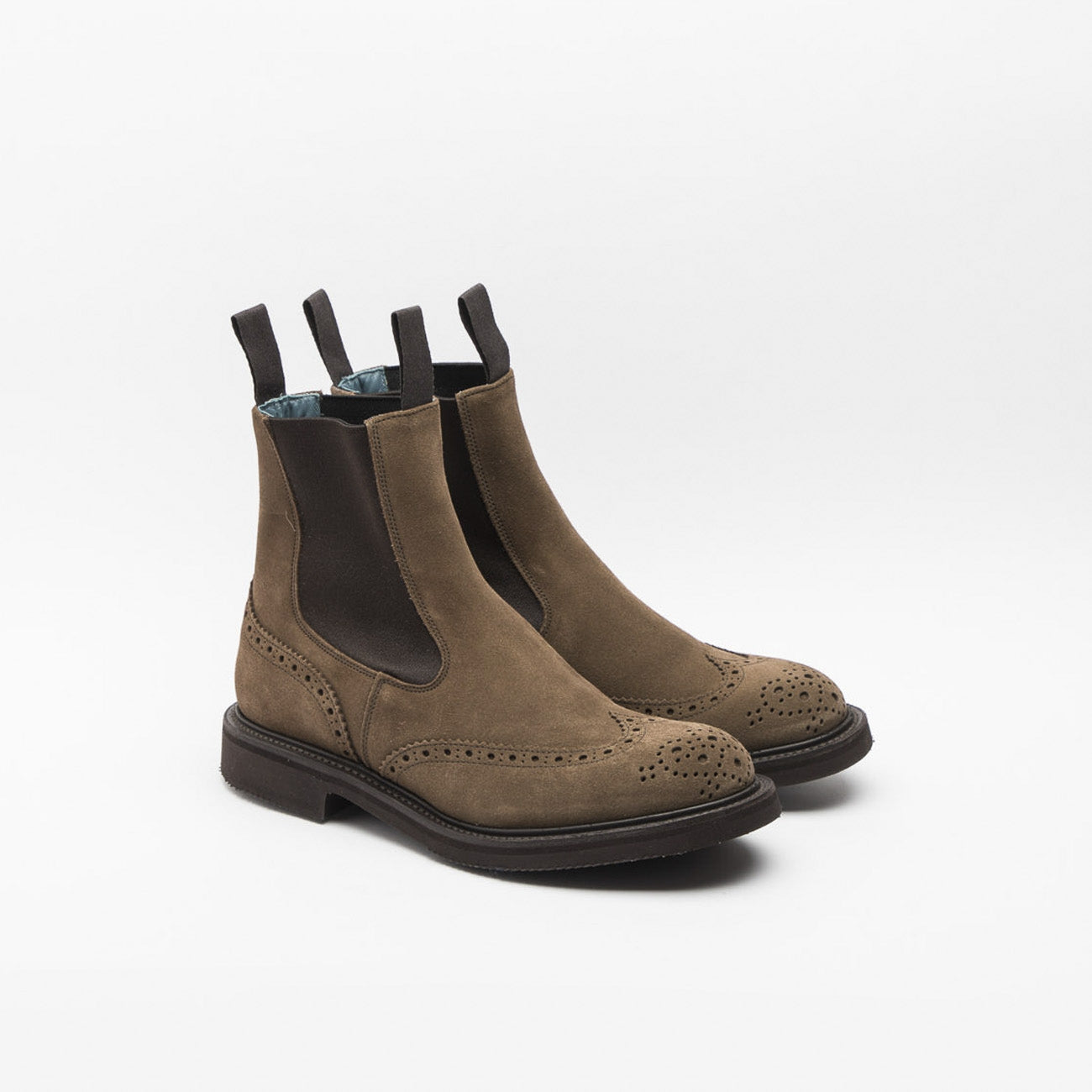 Polacco Tricker’s Henry in camoscio castorino marrone