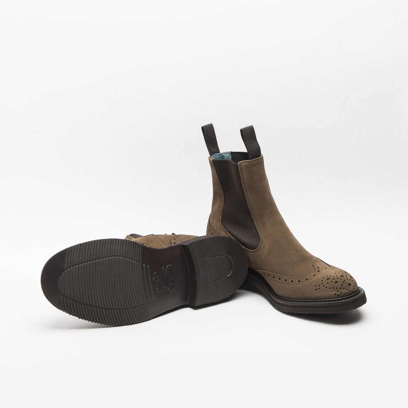 Polacco Tricker’s Henry in camoscio castorino marrone