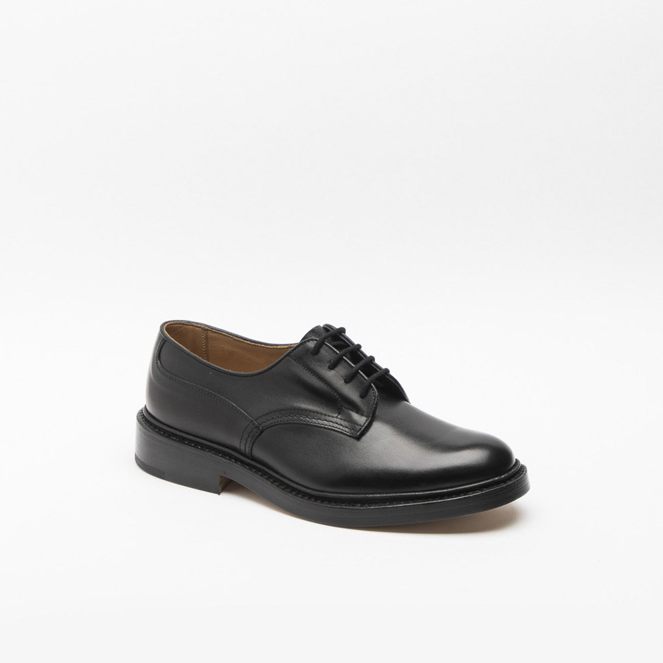 Scarpa stringata Tricker’s Woodstock in pelle nera