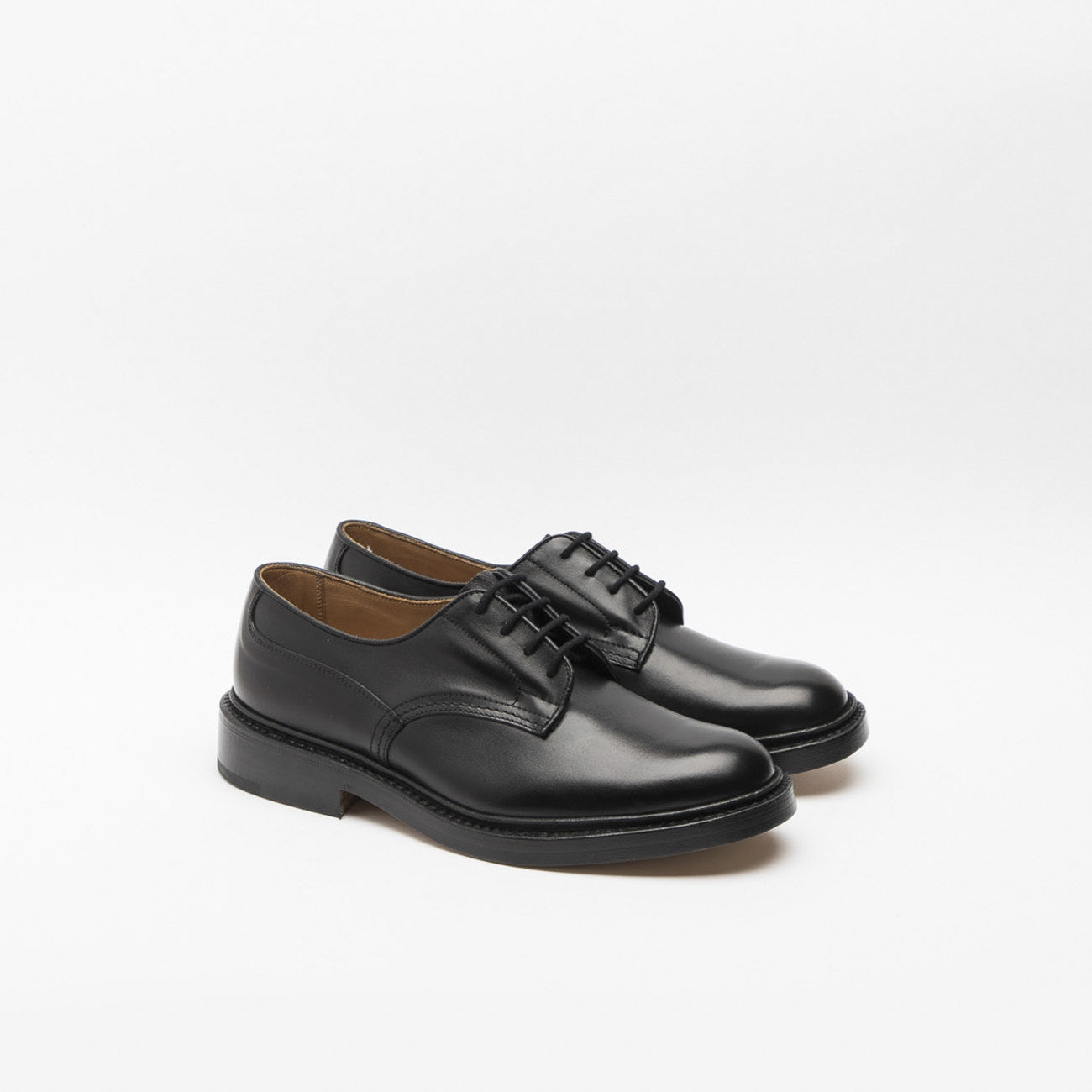 Scarpa stringata Tricker’s Woodstock in pelle nera