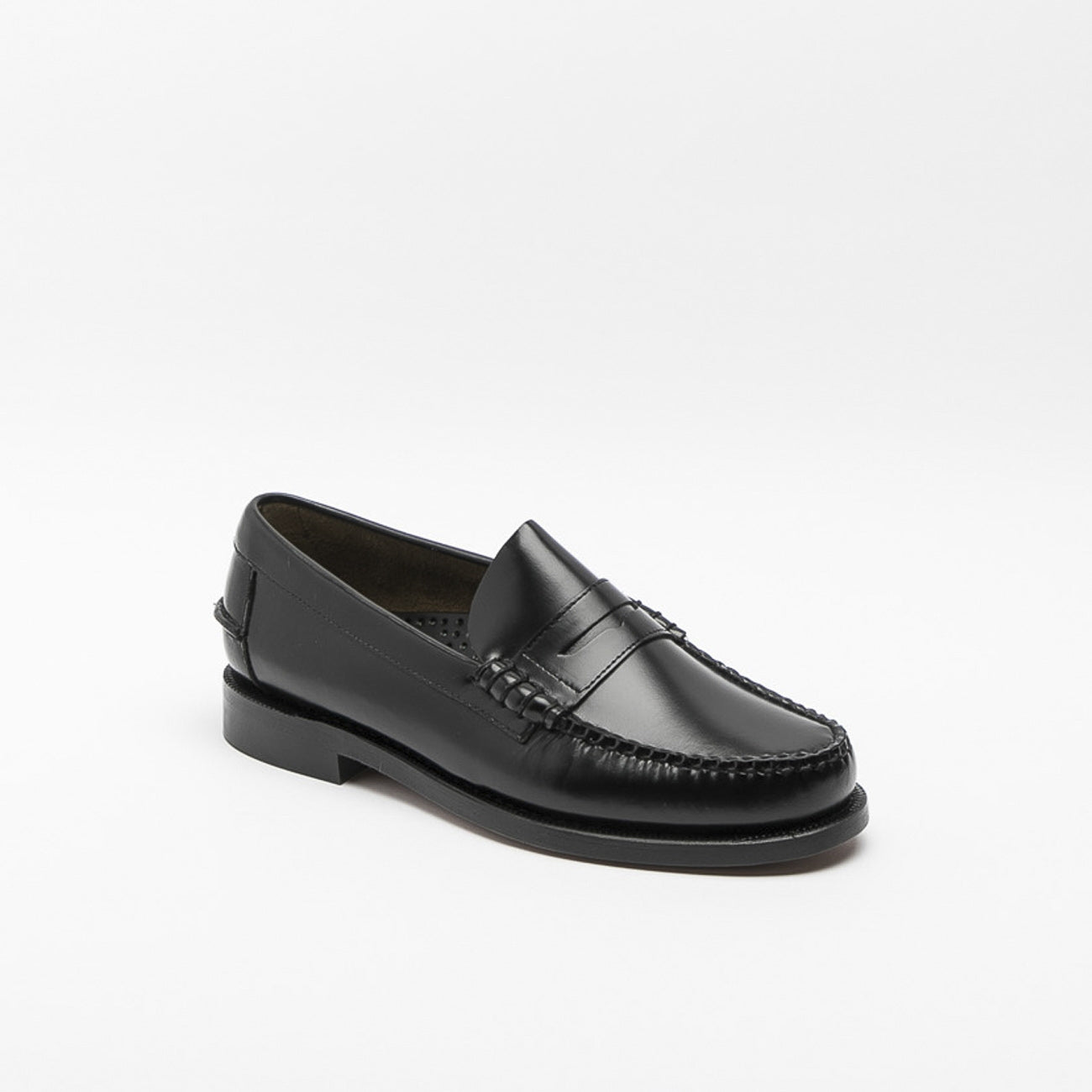 Mocassino Sebago Classic Penny Brushed in pelle nera