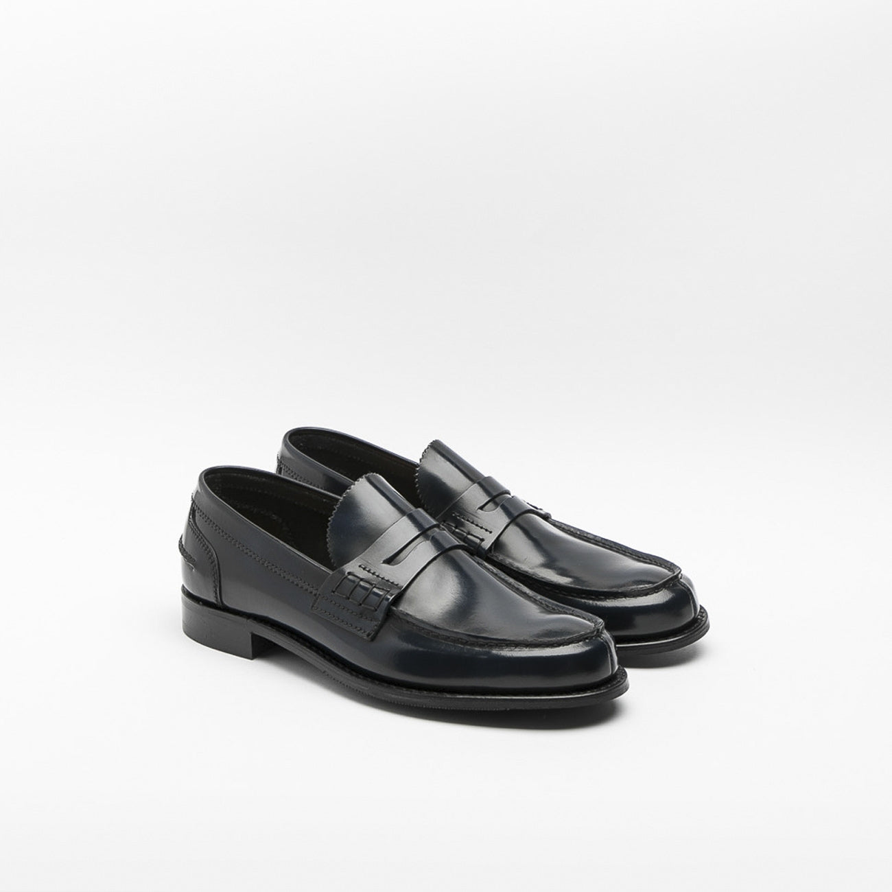 Mocassino Cheaney Dover D in pelle blu