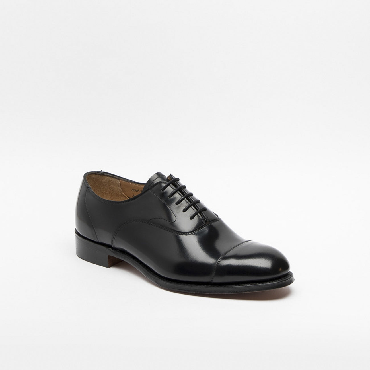 Scarpa stringata Cheaney Alfred II in pelle spazzolata nera