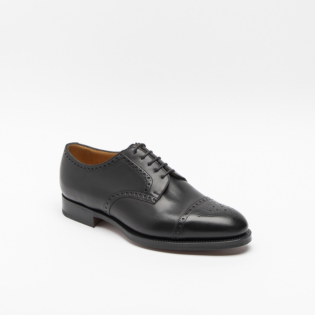 Scarpa stringata Edward Green Cardiff in pelle nera