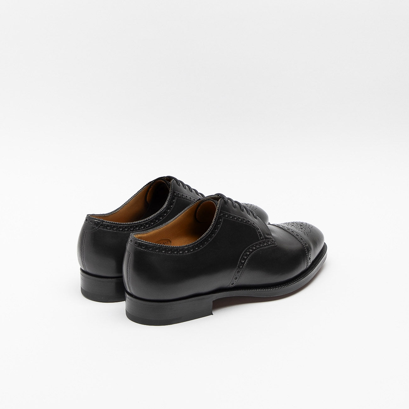 Scarpa stringata Edward Green Cardiff in pelle nera