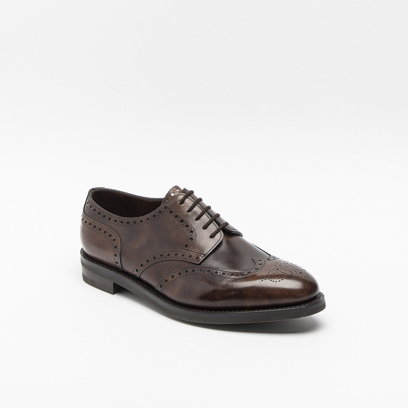 Scarpa stringata John Lobb Hayle in pelle misty calf testa di moro