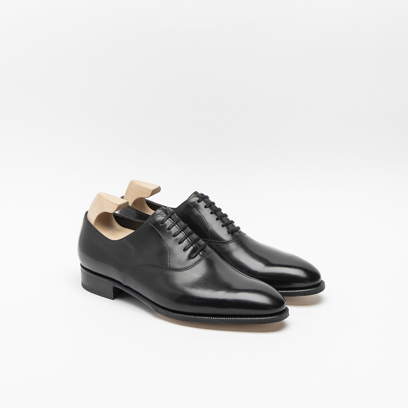 Scarpa stringata John Lobb Seaton in pelle nera