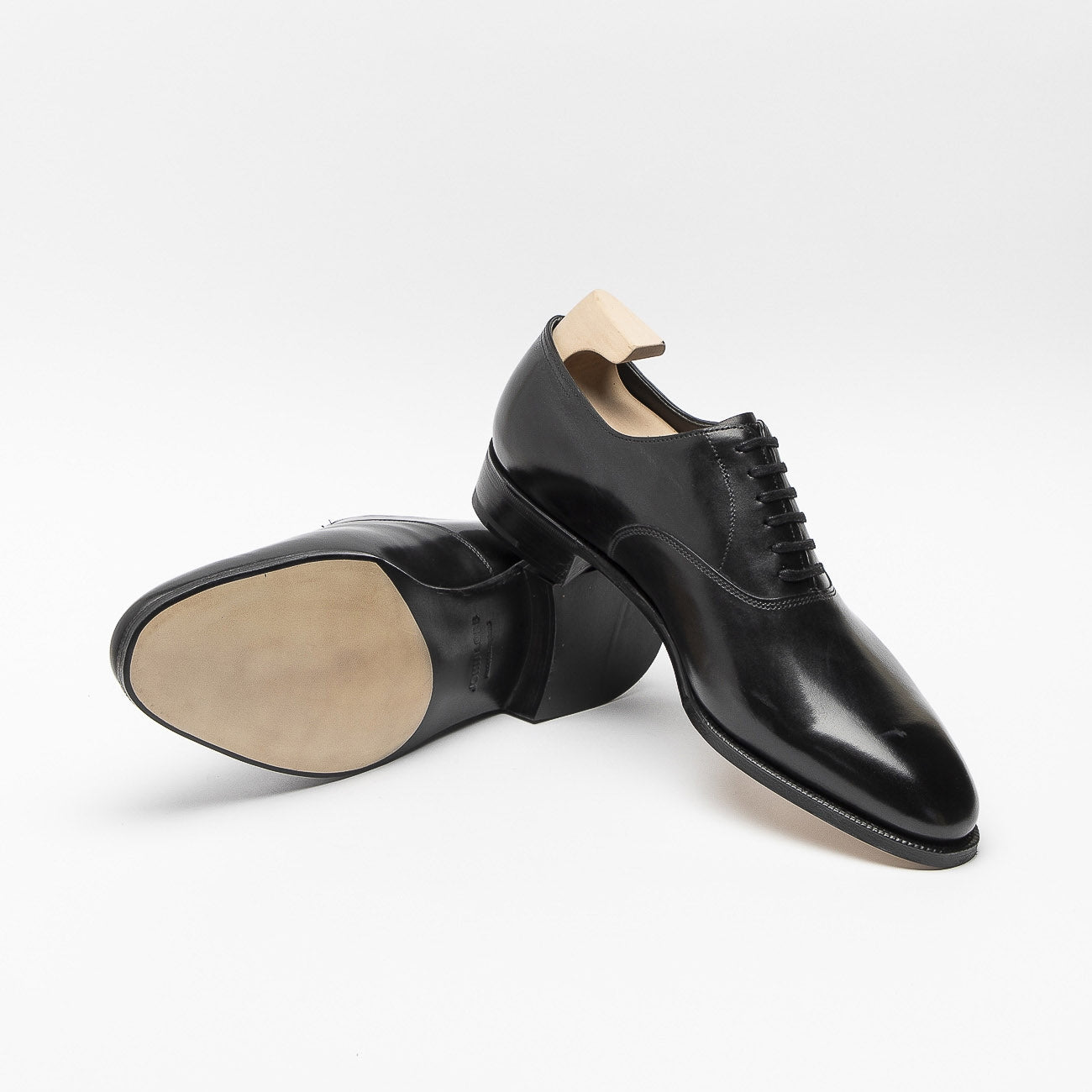 Scarpa stringata John Lobb Seaton in pelle nera