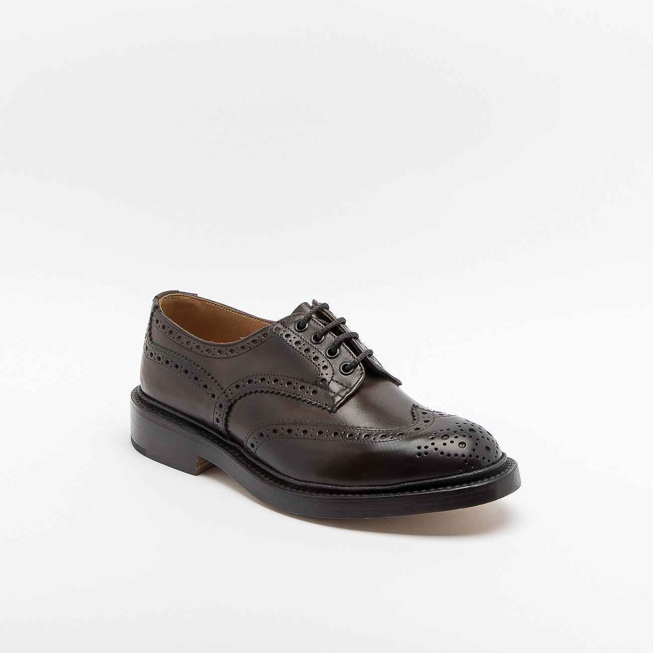 Scarpa stringata Tricker's Bourton in pelle burnished espresso