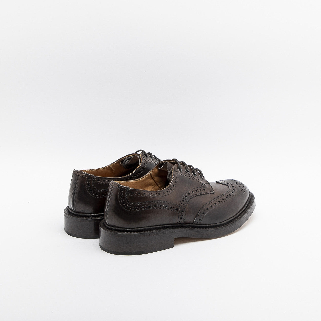 Scarpa stringata Tricker's Bourton in pelle burnished espresso