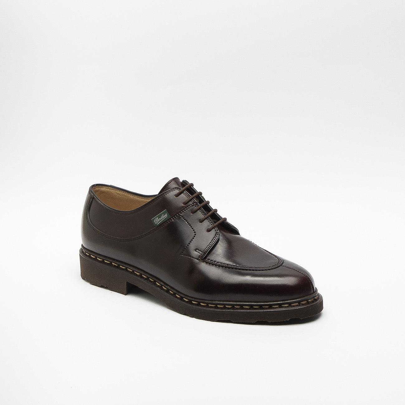 Paraboot Avignon Griff II derby lace-up in burgundy leather – Borghini