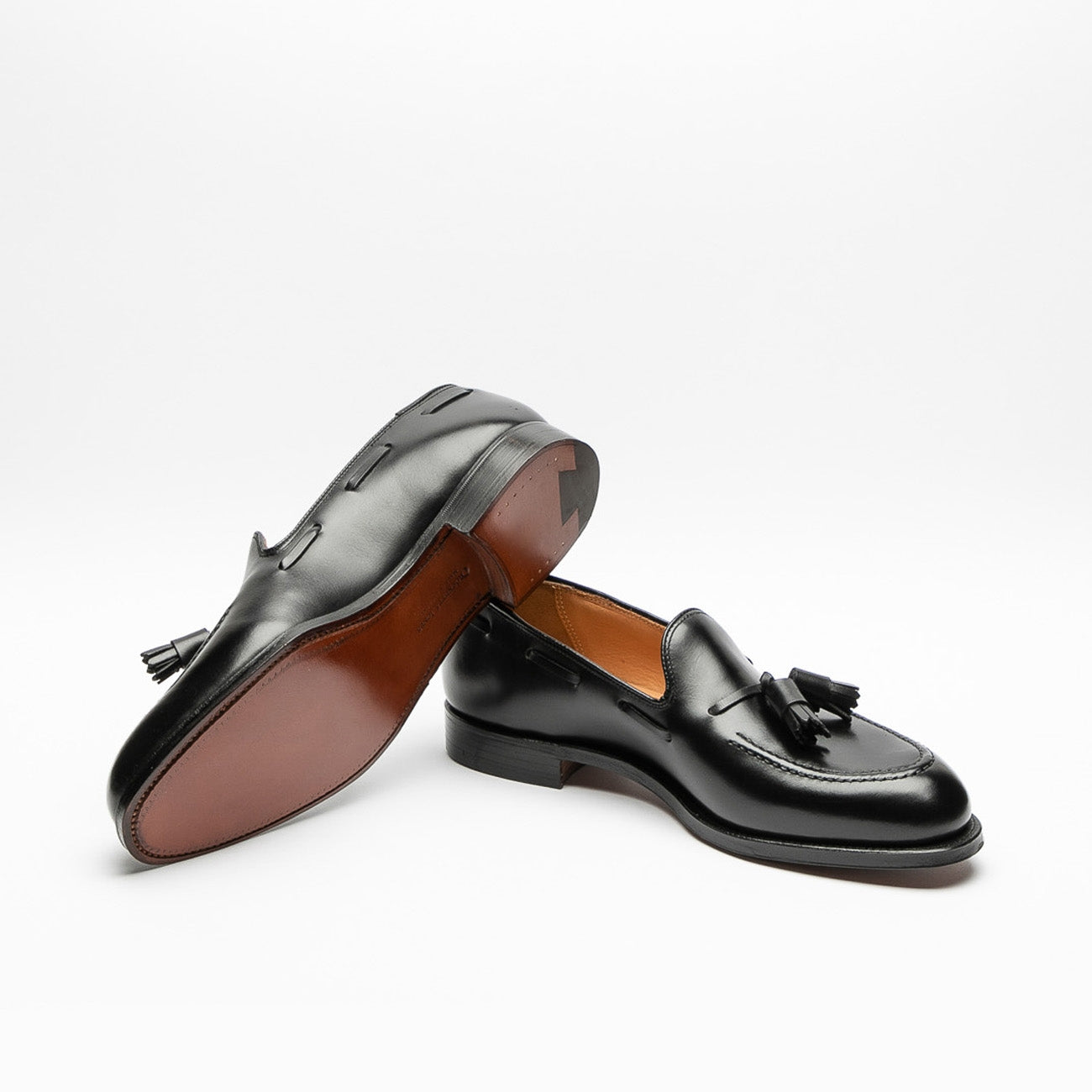 Mocassino Crockett & Jones Cavendish in pelle nera con nappine