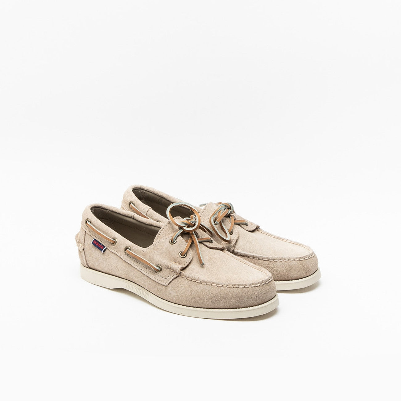 Mocassino Sebago Docksides Portland in camoscio sabbia