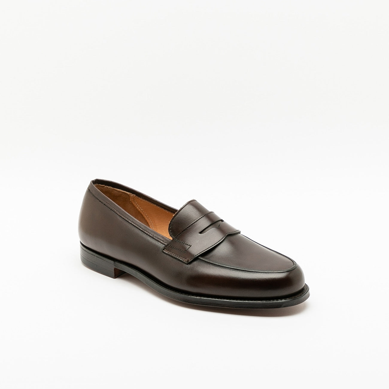 Mocassino Crockett & Jones Grantham in pelle burnished testa di moro