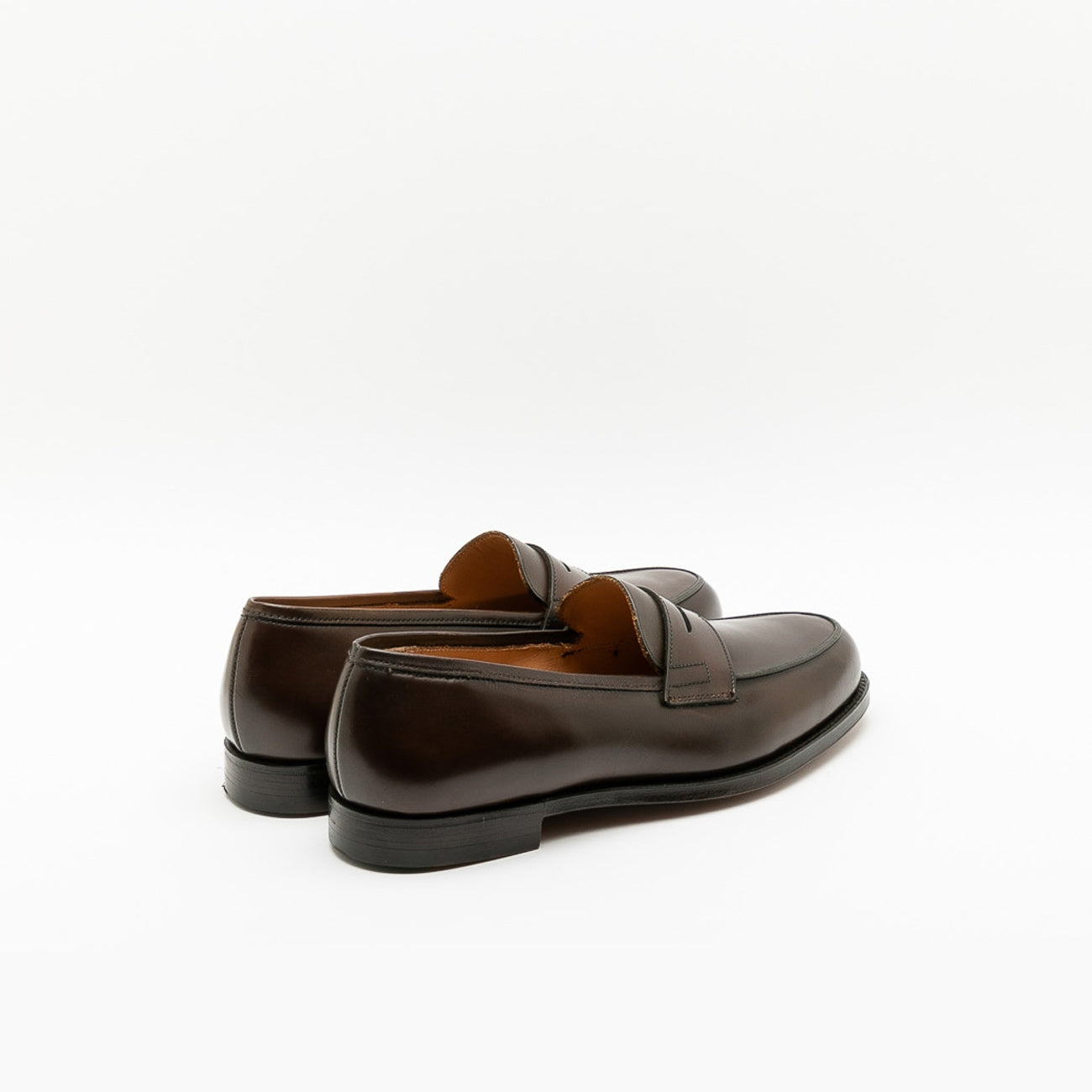 Mocassino Crockett & Jones Grantham in pelle burnished testa di moro