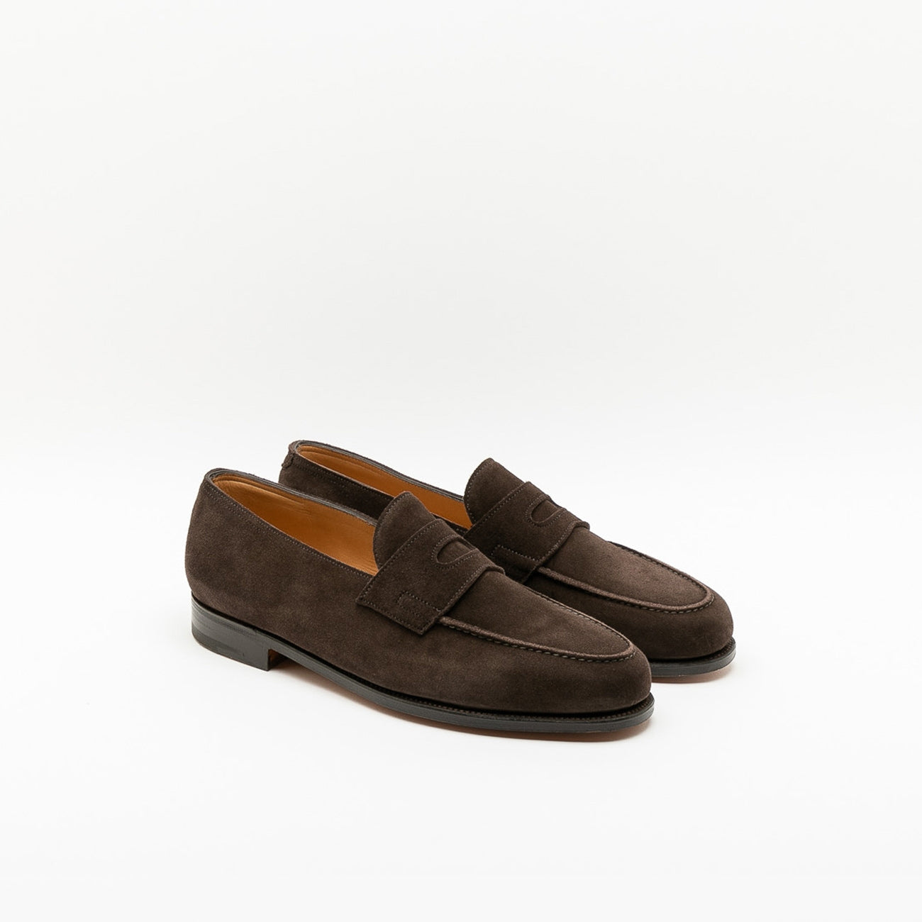 Mocassino John Lobb Lopez in camoscio marrone