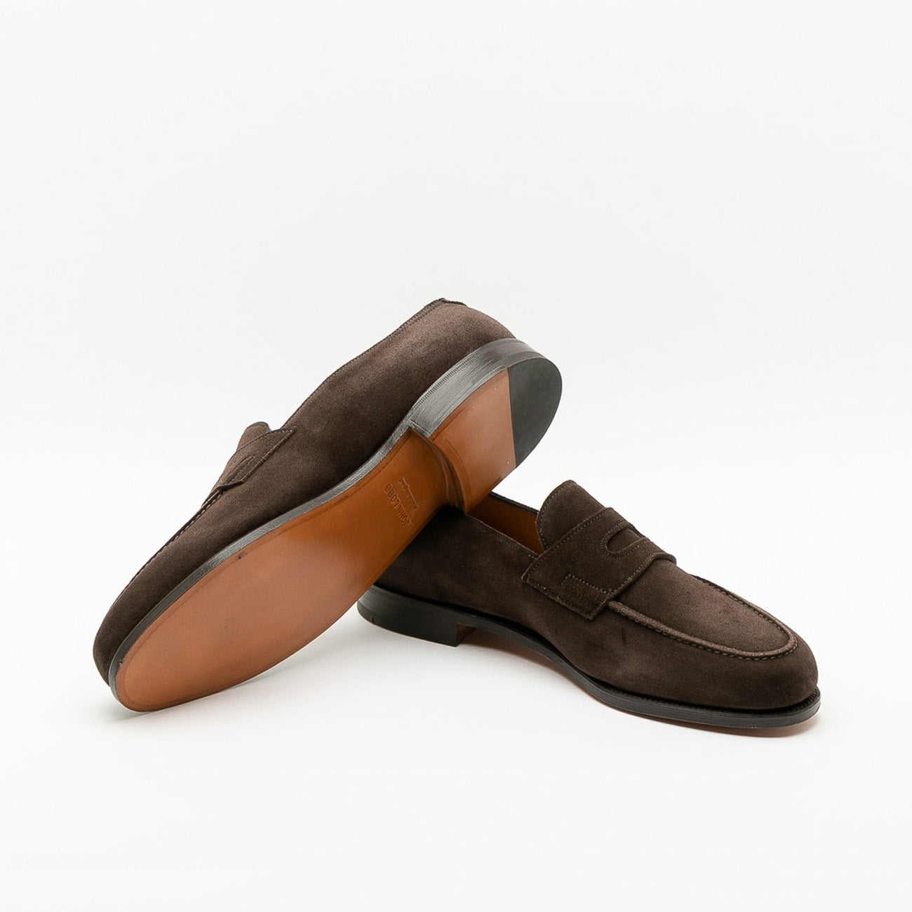 Mocassino John Lobb Lopez in camoscio marrone