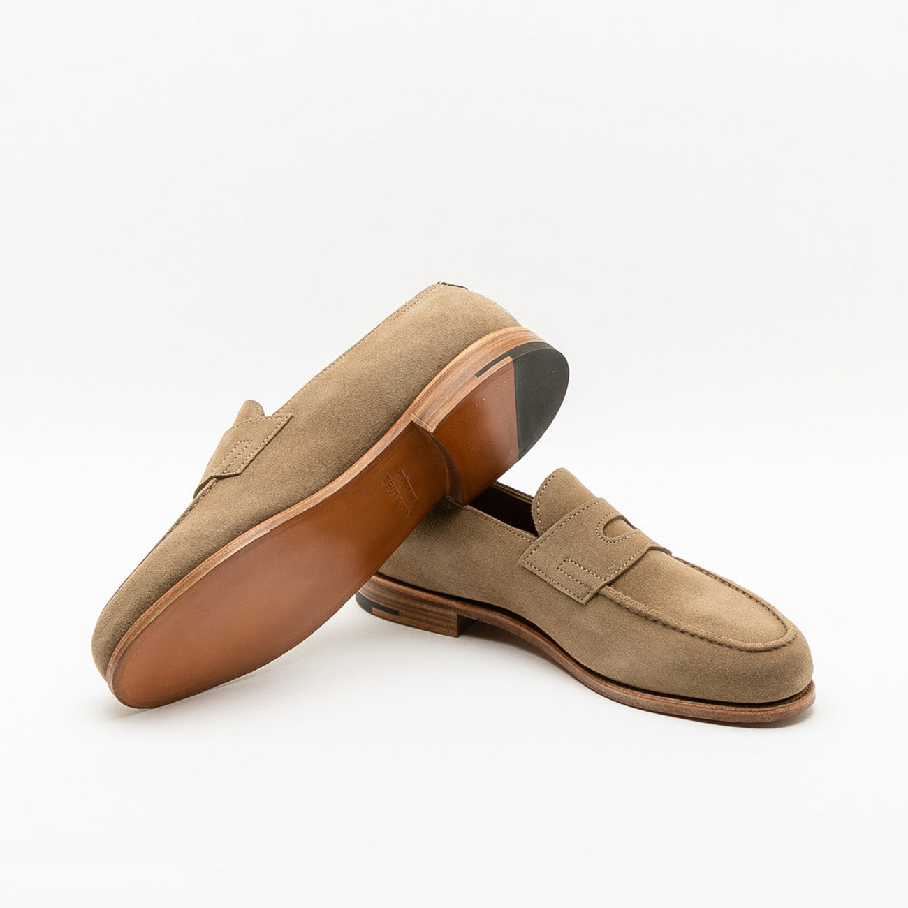 Mocassino John Lobb Lopez in camoscio sabbia