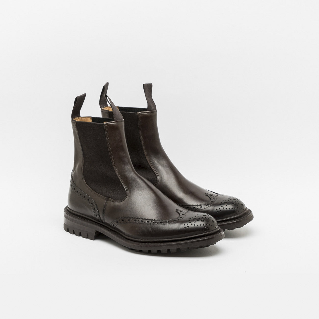 Stivaletto Tricker's Henry in pelle burnished espresso