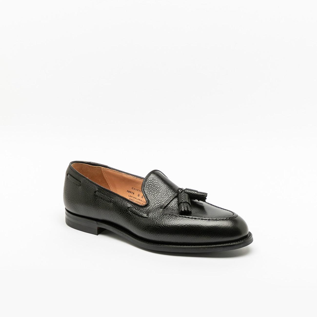 Mocassino Crockett & Jones Cavendish in pelle martellata nera