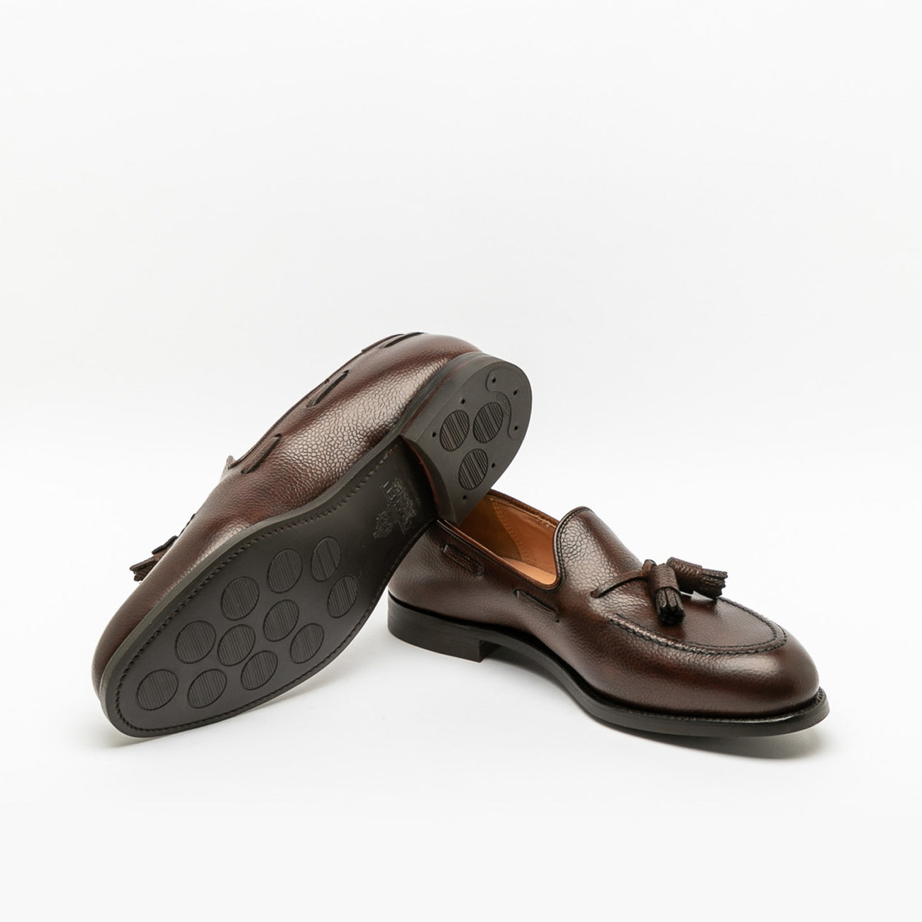 Mocassino Crockett & Jones Cavendish in pelle martellata marrone