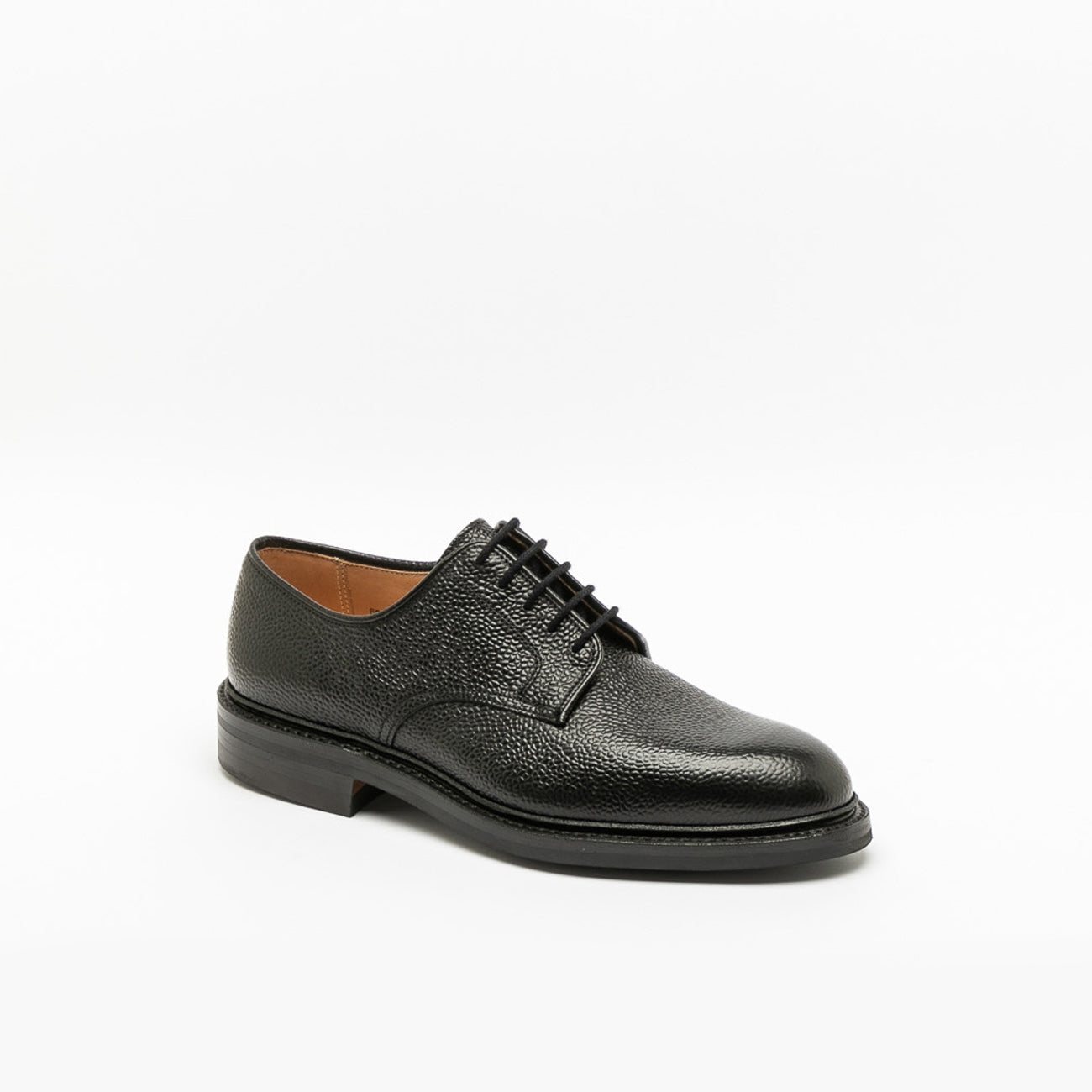 Scarpa stringata Crockett & Jones Grasmere in pelle martellata nera