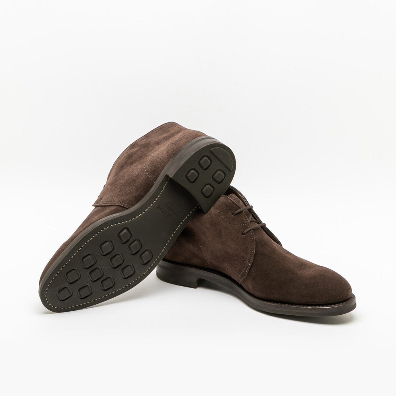 Polacco John Lobb Elmer in camoscio marrone