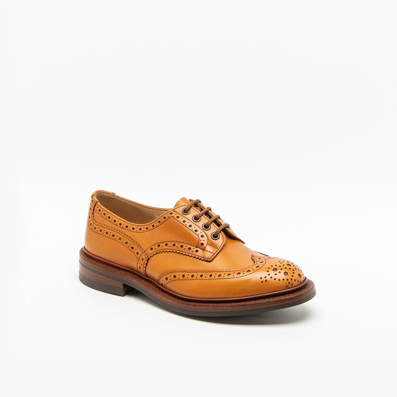 Scarpa stringata Tricker's Bourton in pelle acorn antique