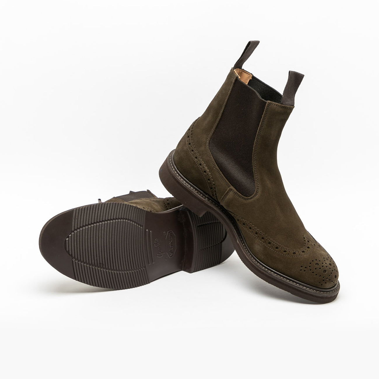 Stivaletto Tricker's Henry VBS in camoscio earth