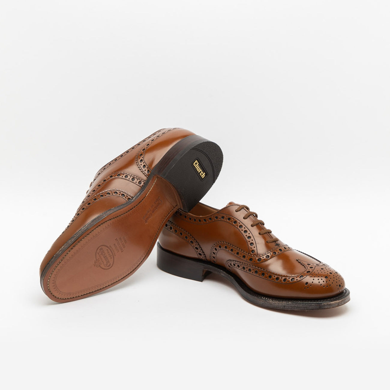 Scarpa stringata Church's Burwood in pelle spazzolata sandalwood