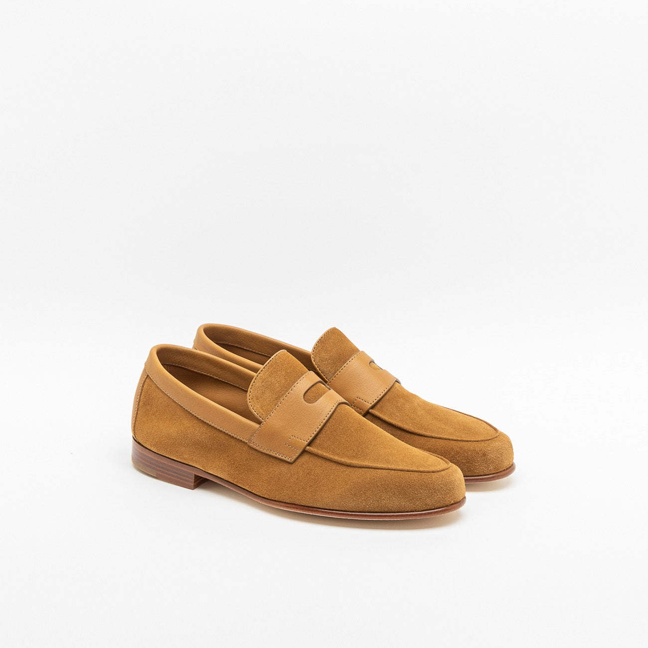 Mocassino John Lobb Hendra in camoscio cognac