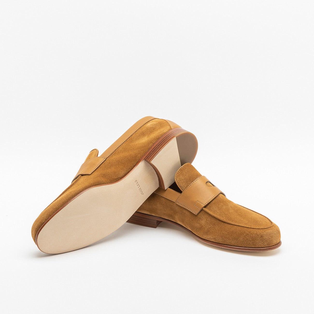 Mocassino John Lobb Hendra in camoscio cognac