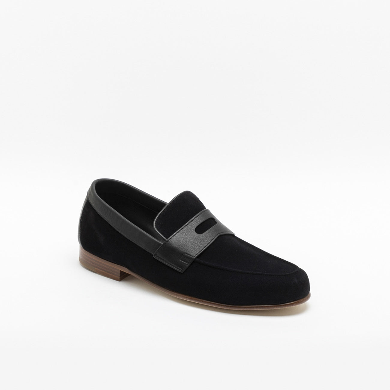 Mocassino John Lobb Hendra in camoscio nero