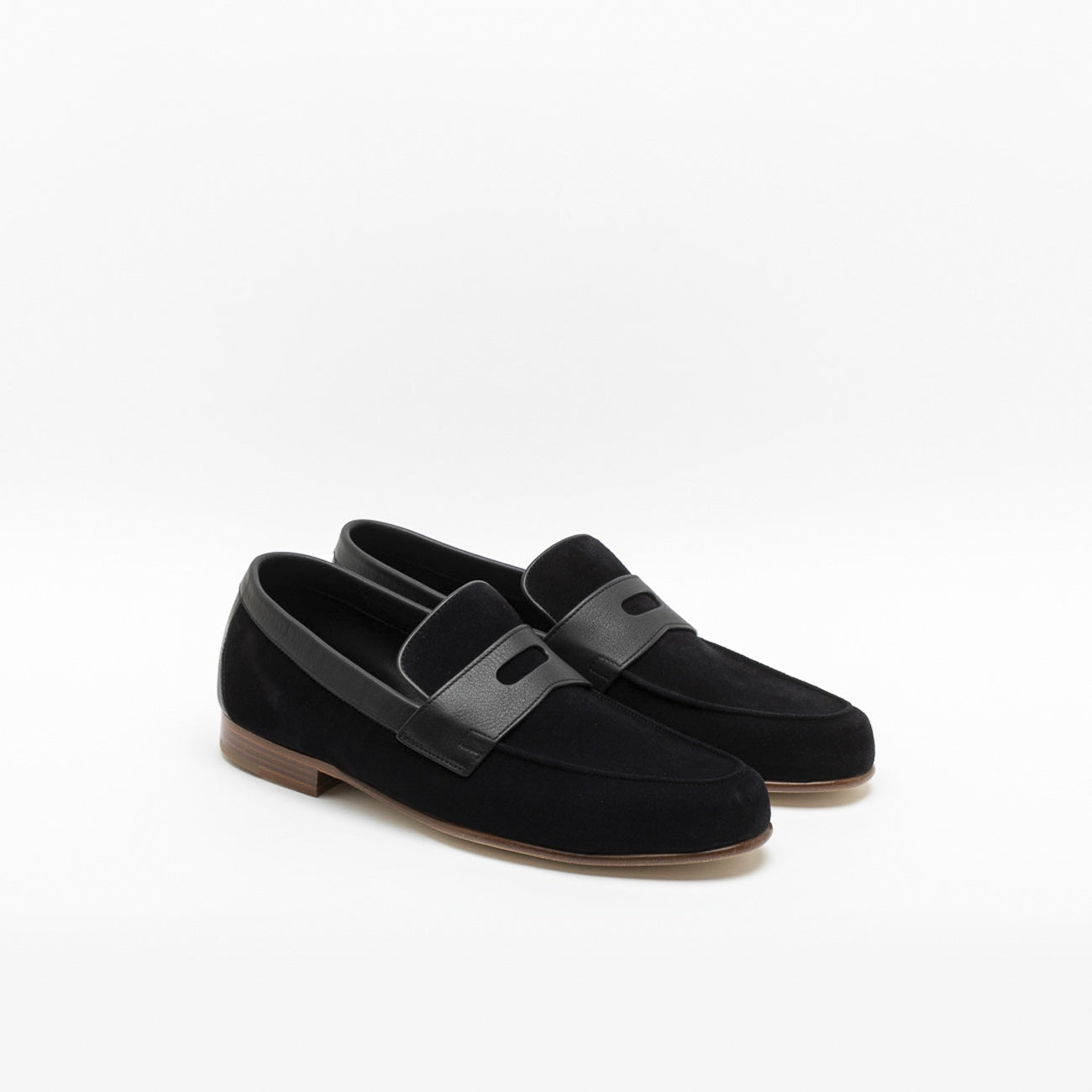 Mocassino John Lobb Hendra in camoscio nero