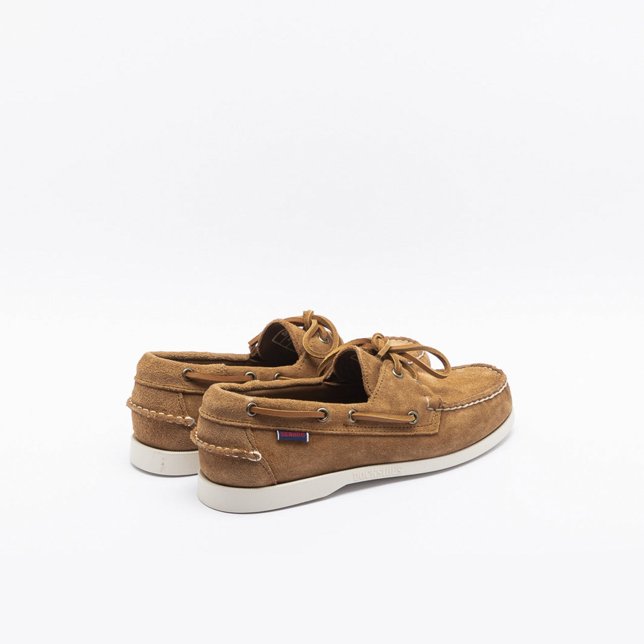 Mocassino Sebago Docksides Portland in camoscio cognac