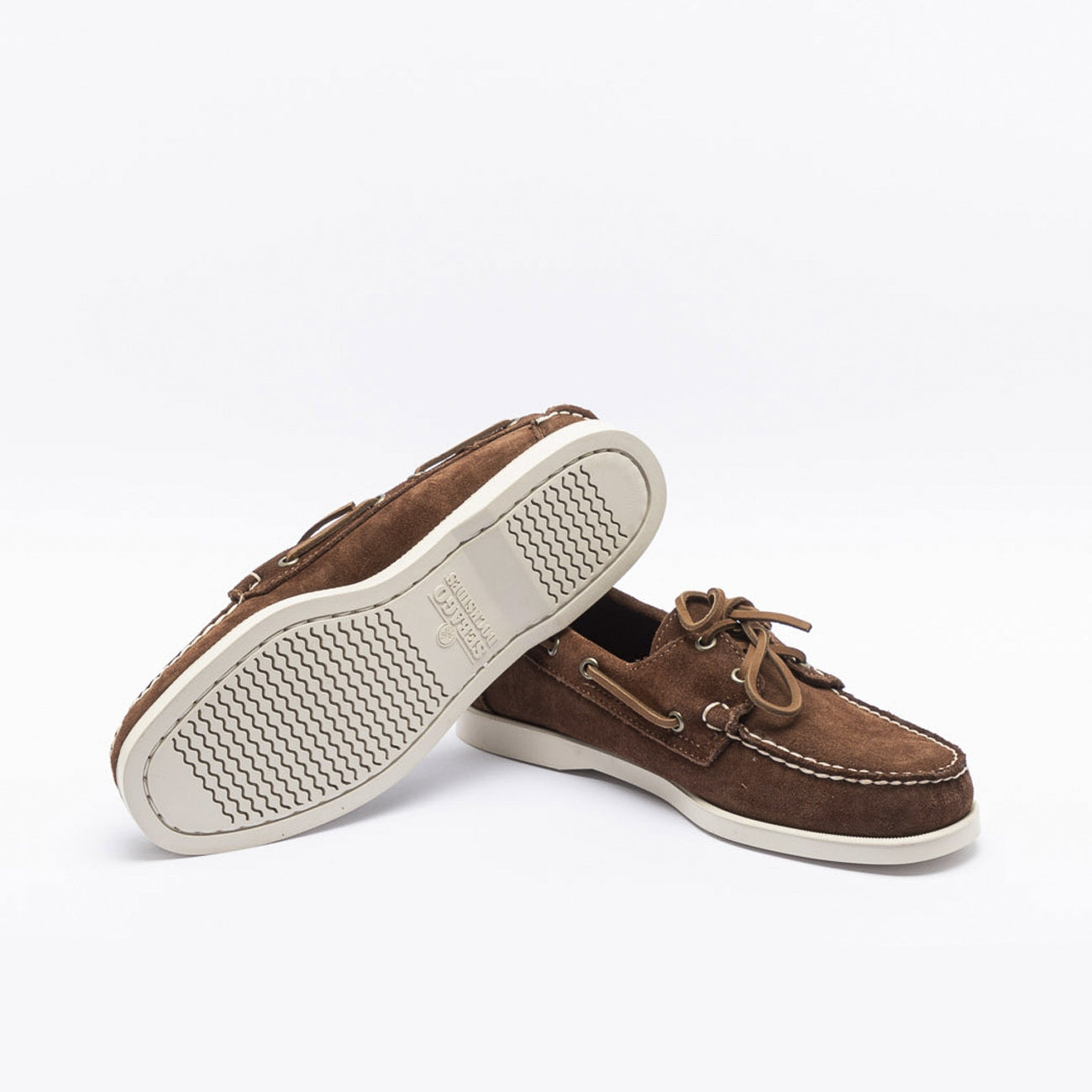 Mocassino Sebago Docksides Portland in camoscio testa di moro
