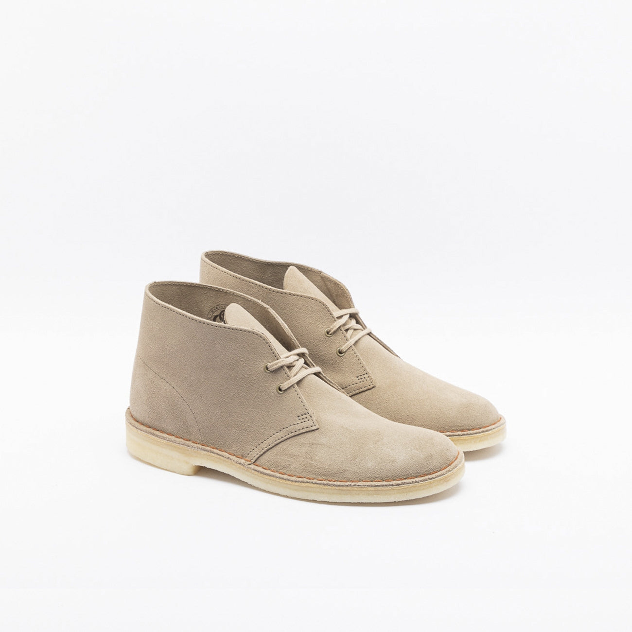 Polacco stringato Clarks Originals Desert Boot in camoscio sabbia